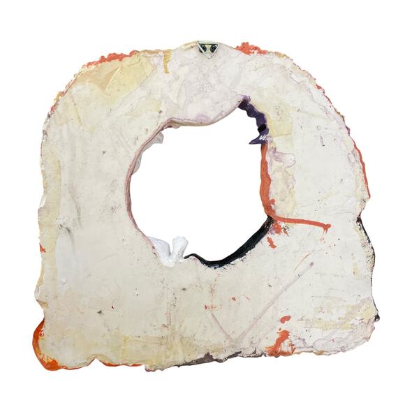 Vintage Halloween Wreath Witch Ghost Pumpkin Cauldron Door Decor Plaster Resin - Picture 9 of 10